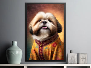 Ming Dynasty Shih Tzu Wall Art Poster-Art-Dog Art, Dog Dad Gifts, Dog Mom Gifts, Home Decor, Poster, Shih Tzu-4