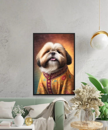 Kit Pittura A Mosaico 5D Diamanti Per Adulti – Cane Shih Tzu – 30,5x40,6 Cm – Fai Da Te Creativo