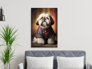 Regal Rufflections Shih Tzu Wall Art Poster-Art-Dog Art, Dog Dad Gifts, Dog Mom Gifts, Home Decor, Poster, Shih Tzu-7