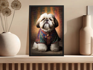 Regal Rufflections Shih Tzu Wall Art Poster-Art-Dog Art, Dog Dad Gifts, Dog Mom Gifts, Home Decor, Poster, Shih Tzu-3