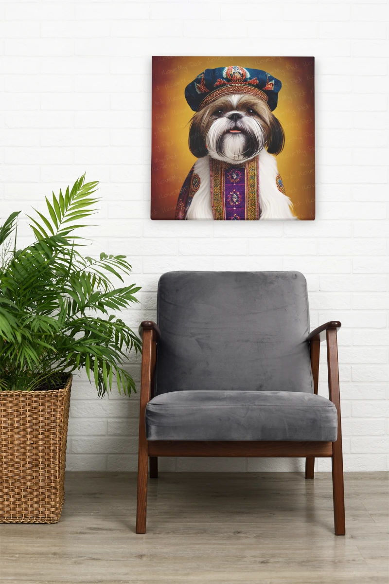 Renaissance Ruffian Shih Tzu Wall Art Poster-Art-Dog Art, Home Decor, Poster, Shih Tzu-8