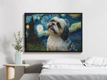 Load image into Gallery viewer, Starry Night Serenade Shih Tzu Wall Art Poster-Art-Dog Art, Dog Dad Gifts, Dog Mom Gifts, Home Decor, Poster, Shih Tzu-5