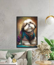 Load image into Gallery viewer, Tibetan Aristocracy Shih Tzu Wall Art Poster-Art-Dog Art, Dog Dad Gifts, Dog Mom Gifts, Home Decor, Poster, Shih Tzu-5