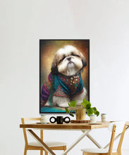 Load image into Gallery viewer, Tibetan Aristocracy Shih Tzu Wall Art Poster-Art-Dog Art, Dog Dad Gifts, Dog Mom Gifts, Home Decor, Poster, Shih Tzu-6