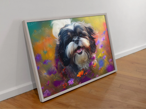 Vibrant Visions Shih Tzu Wall Art Poster-Art-Dog Art, Dog Dad Gifts, Dog Mom Gifts, Home Decor, Poster, Shih Tzu-4