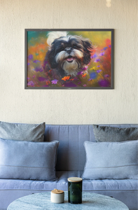 Vibrant Visions Shih Tzu Wall Art Poster-Art-Dog Art, Dog Dad Gifts, Dog Mom Gifts, Home Decor, Poster, Shih Tzu-5