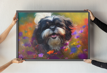 Load image into Gallery viewer, Vibrant Visions Shih Tzu Wall Art Poster-Art-Dog Art, Dog Dad Gifts, Dog Mom Gifts, Home Decor, Poster, Shih Tzu-1