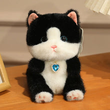 Load image into Gallery viewer, Small Calico Cat Plush Toy - Heart Shaped Necklace-18