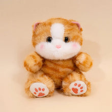 Load image into Gallery viewer, Chonky Orange and White Tabby Cat Plush - Cuddly Chubby-Cheeks Kitty-13