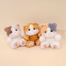 Load image into Gallery viewer, Chonky Orange and White Tabby Cat Plush - Cuddly Chubby-Cheeks Kitty-19