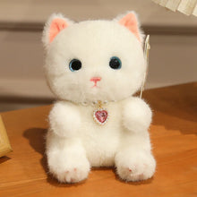 Load image into Gallery viewer, Small Siamese Cat Plush Toy - Heart Shaped Necklace-16