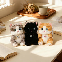 Load image into Gallery viewer, Small Siamese Cat Plush Toy - Heart Shaped Necklace-23