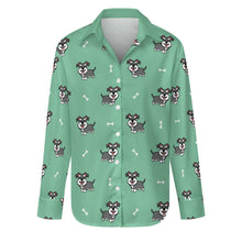 Load image into Gallery viewer, Smiling Schnauzer Delight Women's Shirt