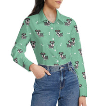 Load image into Gallery viewer, Smiling Schnauzer Delight Women's Shirt