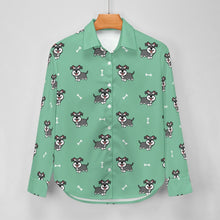 Load image into Gallery viewer, Smiling Schnauzer Delight Women's Shirt