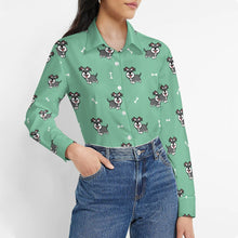 Load image into Gallery viewer, Smiling Schnauzer Delight Women's Shirt