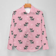 Load image into Gallery viewer, Smiling Schnauzer Delight Women's Shirt