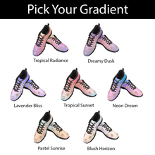 Load image into Gallery viewer, Bow Tie Boston Terrier Love Women's Breathable Sneakers - 7 Gradients-Footwear-Boston Terrier,Dog Mom Gifts,Shoes-10