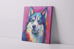 Spectrum of Spirit Husky Wall Art Poster-Art-Dog Art, Home Decor, Poster, Siberian Husky-4