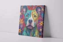 Load image into Gallery viewer, Starry Delight Pit Bull Wall Art Poster-Art-Dog Art, Home Decor, Pit Bull, Poster-4