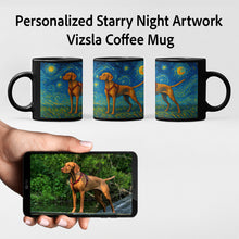 Load image into Gallery viewer, Personalized Starry Night Artwork Vizsla Coffee Mug-Mug-Dog Dad Gifts,Dog Memorial Gifts,Dog Mom Gifts,Mugs,Personalize Artwork,Vizsla-8