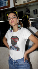 Load image into Gallery viewer, Superhero Black Pug Women&#39;s Cotton T-Shirt - 3 Colors-Apparel-Apparel, Pug, Shirt, T Shirt-8