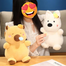 Load image into Gallery viewer, Pull My Toy Interactive White Frenchie Stuffed Animal Plush Toy-Stuffed Animals-Dog Memorial Gifts,French Bulldog,Stuffed Animal-2