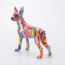 Load image into Gallery viewer, Urban-Inspired Creative Graffiti Chihuahua Statue