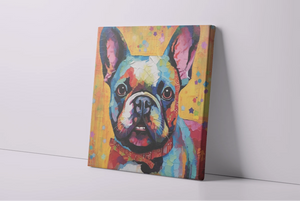 Vibrant French Bulldog Tapestry Wall Art Poster-Art-Dog Art, French Bulldog, Home Decor, Poster-4
