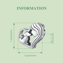 Load image into Gallery viewer, Vizsla Mom Heart Sterling Silver Charm Bead