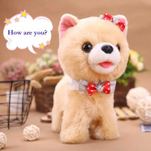 Load image into Gallery viewer, Walk, Wag, and Bark Bowtie Pomeranian Interactive Plush Toy-Stuffed Animals-Pomeranian, Stuffed Animal-A-CHINA-1