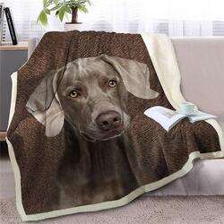 Image of a beautiful Weimaraner blanket for Weimaraner dog gift lovers