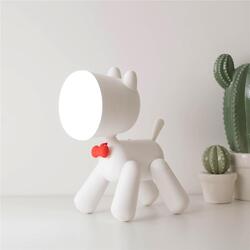 Image of a super cute West Highland Terrier design desktop lamp for West highland Terrier dog gift lovers