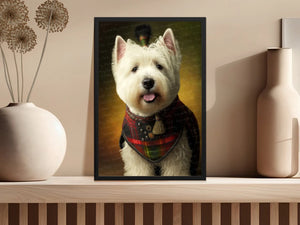 Tartan Tribute Westie Wall Art Poster-Art-Dog Art, Dog Dad Gifts, Dog Mom Gifts, Home Decor, Poster, West Highland Terrier-3