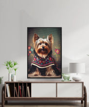Load image into Gallery viewer, Embroidered Elegance Yorkie Wall Art Poster-Art-Dog Art, Dog Dad Gifts, Dog Mom Gifts, Home Decor, Poster, Yorkshire Terrier-2