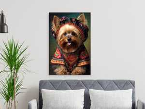 European Elegance Yorkie Wall Art Poster-Art-Dog Art, Dog Dad Gifts, Dog Mom Gifts, Home Decor, Poster, Yorkshire Terrier-7