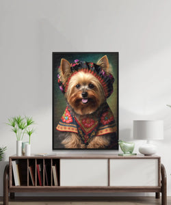 European Elegance Yorkie Wall Art Poster-Art-Dog Art, Dog Dad Gifts, Dog Mom Gifts, Home Decor, Poster, Yorkshire Terrier-2