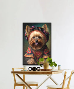 European Elegance Yorkie Wall Art Poster-Art-Dog Art, Dog Dad Gifts, Dog Mom Gifts, Home Decor, Poster, Yorkshire Terrier-6