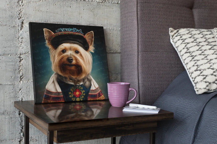 Regal Aristocrat Yorkie Wall Art Poster-Art-Dog Art, Home Decor, Poster, Yorkshire Terrier-1