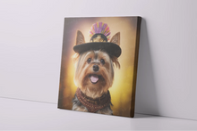 Load image into Gallery viewer, Regal Ruffian Yorkie Wall Art Poster-Art-Dog Art, Home Decor, Poster, Yorkshire Terrier-4