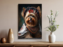 Load image into Gallery viewer, Traditional Tapestry Yorkie Wall Art Poster-Art-Dog Art, Dog Dad Gifts, Dog Mom Gifts, Home Decor, Poster, Yorkshire Terrier-8