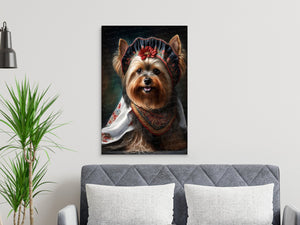 Traditional Tapestry Yorkie Wall Art Poster-Art-Dog Art, Dog Dad Gifts, Dog Mom Gifts, Home Decor, Poster, Yorkshire Terrier-7