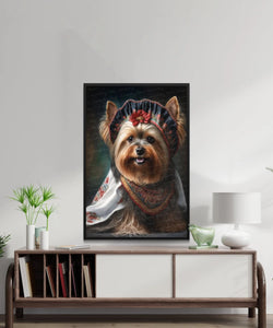 Traditional Tapestry Yorkie Wall Art Poster-Art-Dog Art, Dog Dad Gifts, Dog Mom Gifts, Home Decor, Poster, Yorkshire Terrier-2