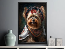 Load image into Gallery viewer, Traditional Tapestry Yorkie Wall Art Poster-Art-Dog Art, Dog Dad Gifts, Dog Mom Gifts, Home Decor, Poster, Yorkshire Terrier-4