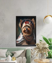 Load image into Gallery viewer, Traditional Tapestry Yorkie Wall Art Poster-Art-Dog Art, Dog Dad Gifts, Dog Mom Gifts, Home Decor, Poster, Yorkshire Terrier-5