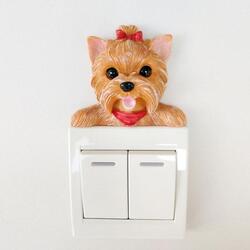 Image of a super cute Yorkshire Terrier wall sticker for Yorkshire Terrier dog gift lovers