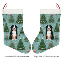 Load image into Gallery viewer, A Bernese Mountain Dog Christmas Stocking-Christmas Ornament-Bernese Mountain Dog, Christmas, Home Decor-26X42CM-White1-3