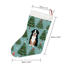 Load image into Gallery viewer, A Bernese Mountain Dog Christmas Stocking-Christmas Ornament-Bernese Mountain Dog, Christmas, Home Decor-26X42CM-White1-4