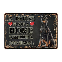 Load image into Gallery viewer, A House Is Not A Home Without A Chesapeake Bay Retriever Tin Poster-Sign Board-Chesapeake Bay Retriever, Dogs, Home Decor, Sign Board-10