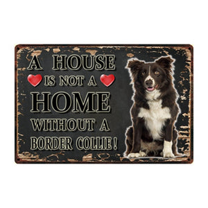 A House Is Not A Home Without A Chesapeake Bay Retriever Tin Poster-Sign Board-Chesapeake Bay Retriever, Dogs, Home Decor, Sign Board-5